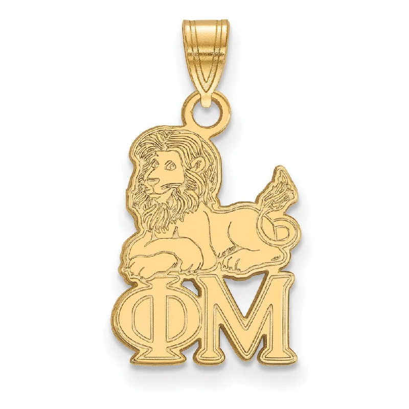 Animal - Shaped Pendants in Sterling Silver14K Plated Silver Phi Mu Small Pendant