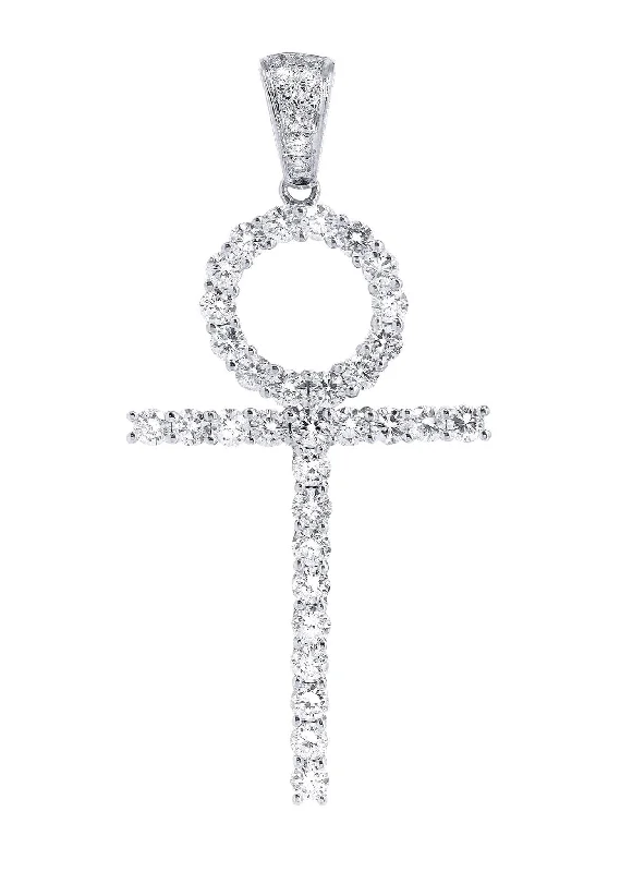 Locket Pendant Necklaces with Personalized EngravingsDiamond Ankh Pendant | 1.96 Carats | 4.52 Grams