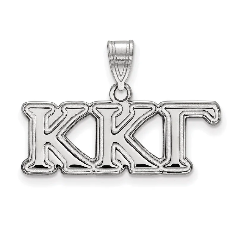 Animal - Shaped Pendants in Sterling Silver14K White Gold Kappa Kappa Gamma Medium Pendant