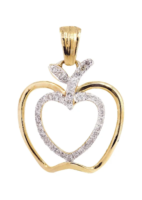 Zodiac Sign Pendant Necklaces for Astrology EnthusiastsDiamond Apple Pendant | 0.38 Carats | 2.04 Grams