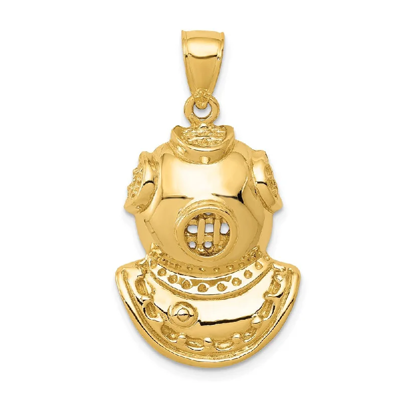 Animal - Shaped Pendants in Sterling Silver14k Yellow Gold Diving Helmet Pendant