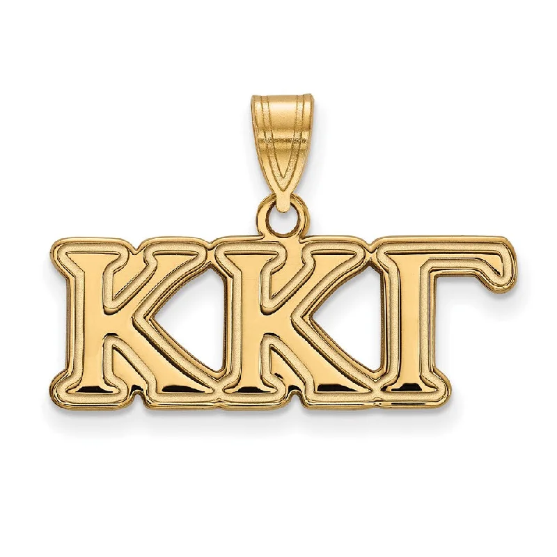 Charm Pendants with Multiple Small Decorative Elements14K Yellow Gold Kappa Kappa Gamma Medium Pendant