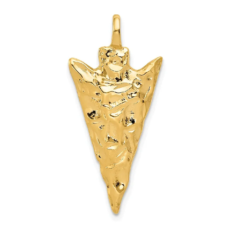 Animal - Shaped Pendants in Sterling Silver14k Yellow Gold Polished Arrowhead Pendant