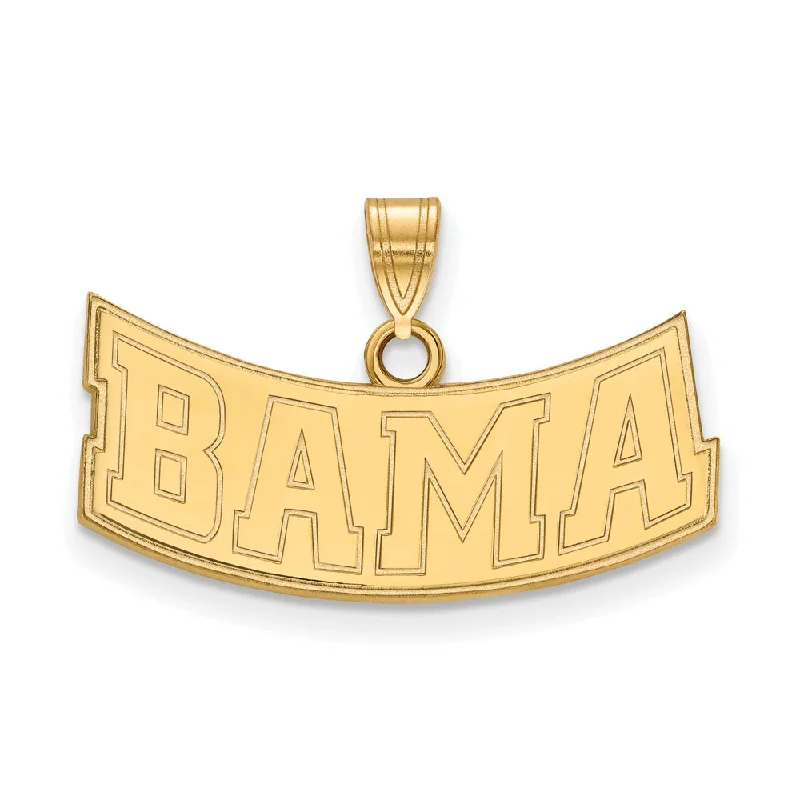 Gemstone - Encrusted Pendants with a Sparkling Centerpiece14k Yellow Gold U. of Alabama Small 'BAMA' Pendant