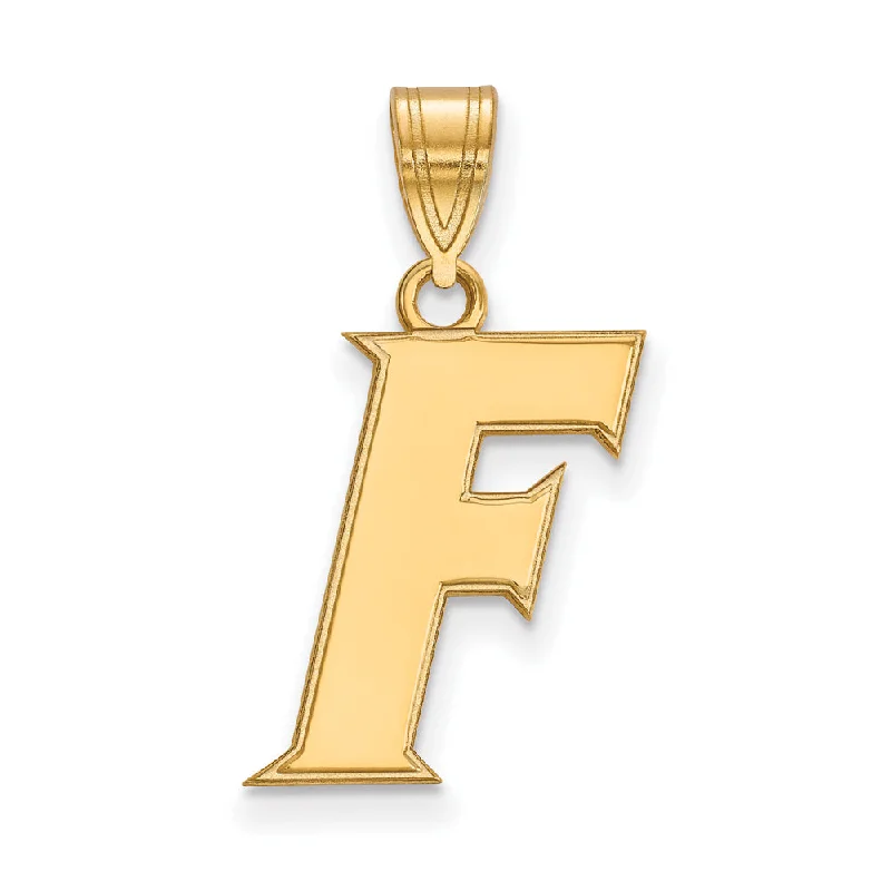 Initial Letter Pendants for a Personalized Touch14k Yellow Gold U of Florida Medium Initial F Pendant