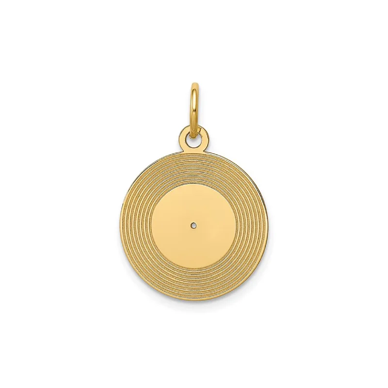 Initial Letter Pendants for a Personalized TouchTiny Record Album Pendant (14K)