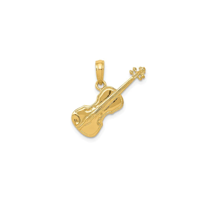 Religious Pendants with Cross or Star of David DesignsTiny 3-D Violin Pendant (14K)