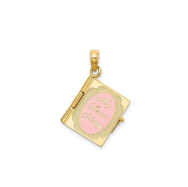 Initial Letter Pendants for a Personalized TouchMy Love Story Book Pendant (14K)