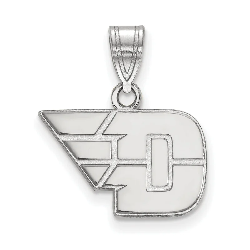 Religious Pendants with Cross or Star of David Designs10k White Gold U of Dayton Small Pendant