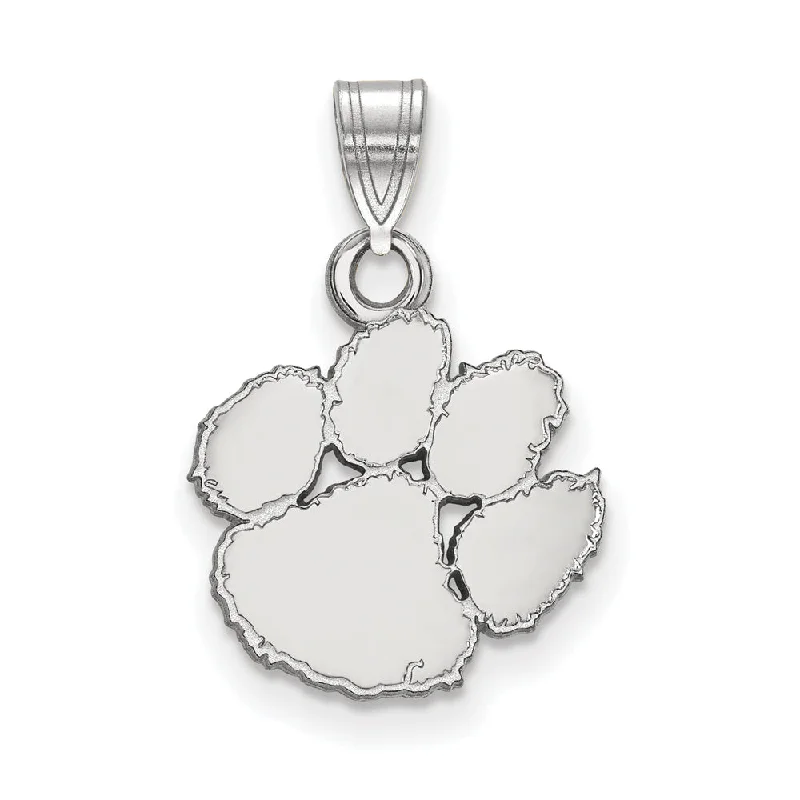 Charm Pendants with Multiple Small Decorative Elements14k White Gold Clemson U Small Pendant