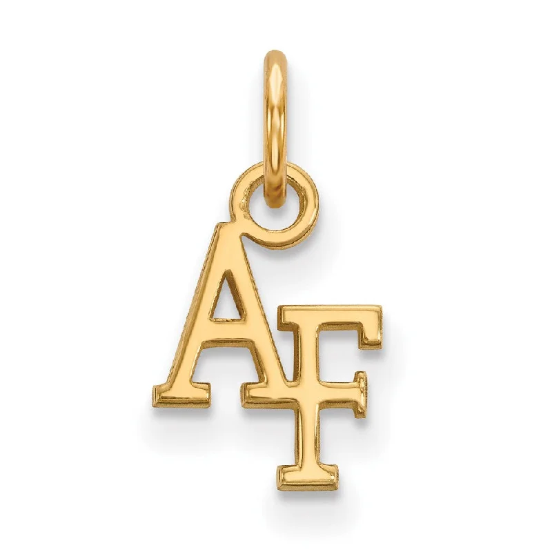 Initial Letter Pendants for a Personalized Touch14k Yellow Gold Air force Academy XS (Tiny) Charm or Pendant