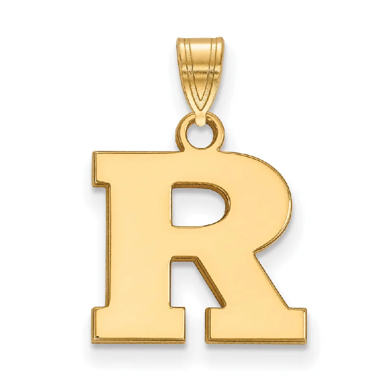 Initial Letter Pendants for a Personalized Touch14k Yellow Gold Rutgers Small Initial R Pendant