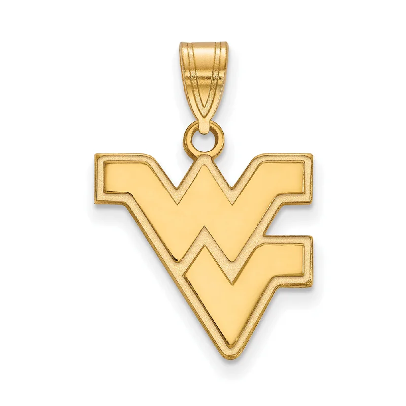 Charm Pendants with Multiple Small Decorative Elements14k Yellow Gold West Virginia U. Medium Logo Pendant