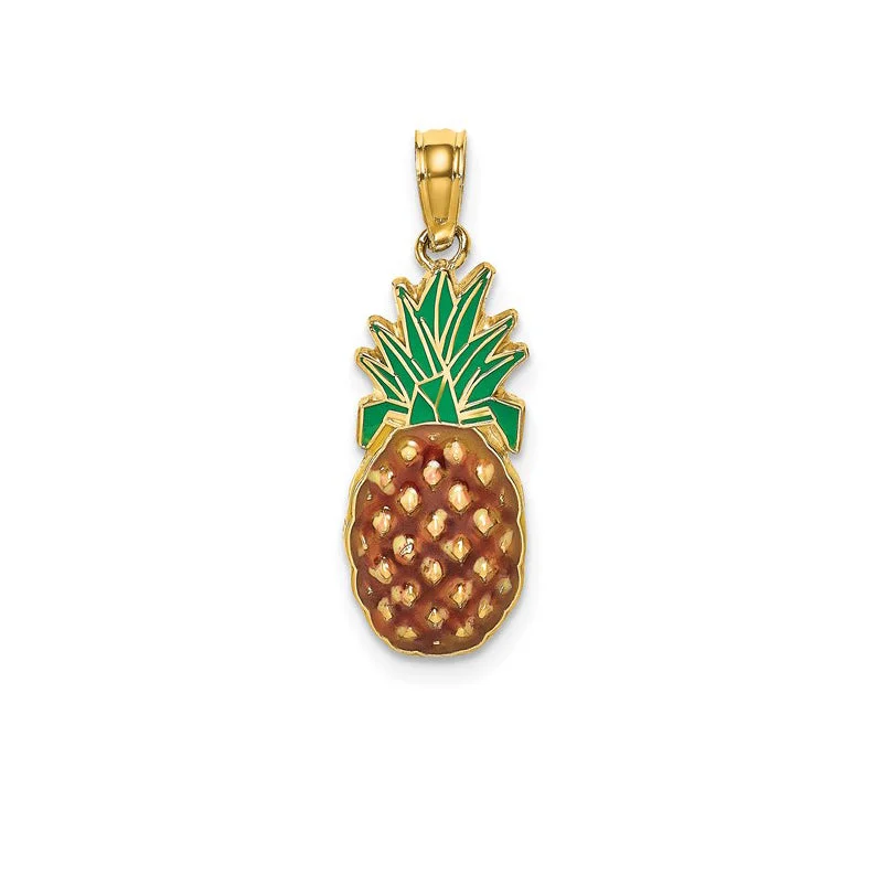 Charm Pendants with Multiple Small Decorative ElementsPineapple Pendant (14K)