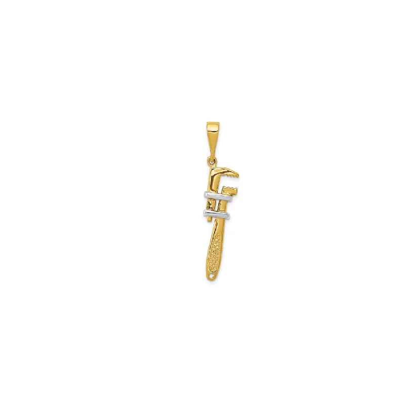 Initial Letter Pendants for a Personalized TouchPipe Wrench Pendant (14K)