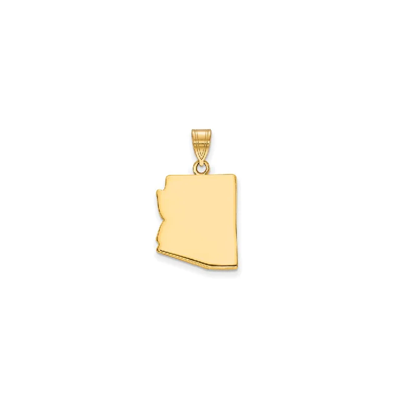 Charm Pendants with Multiple Small Decorative ElementsPlain Arizona State Pendant (14K)