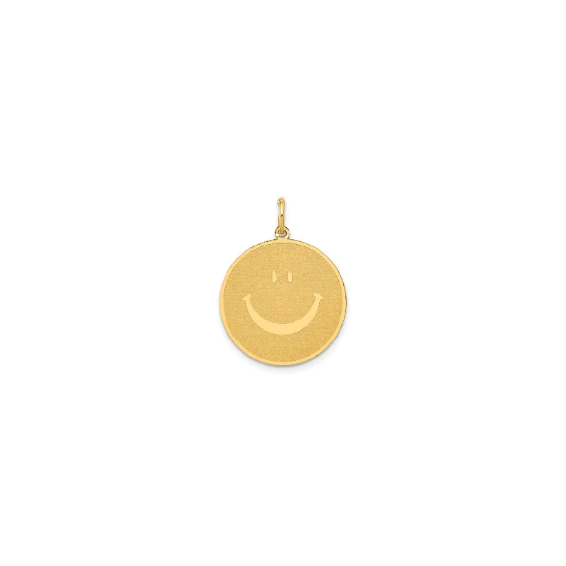 Charm Pendants with Multiple Small Decorative ElementsSmiley Face Pendant (14K)