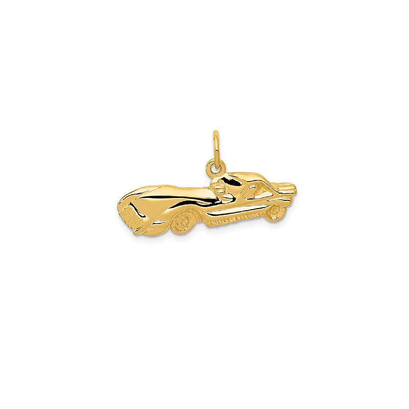 Religious Pendants with Cross or Star of David DesignsSport Racing Car Pendant (14K)