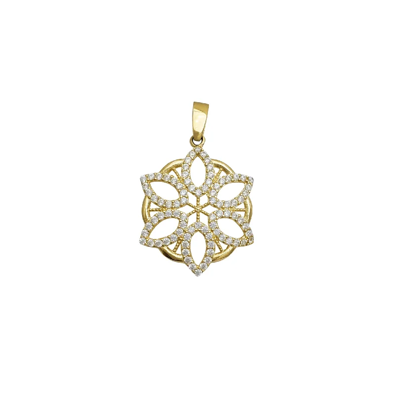 Animal - Shaped Pendants in Sterling SilverZirconia Flower Pendant (14K)